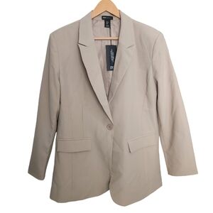 Jones New York Women's Beige Blazer Size L Preppy Business Casual